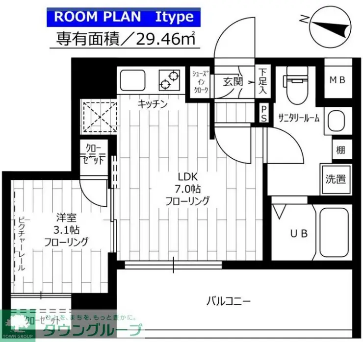 ステージグランデ文京小石川 8階階 間取り