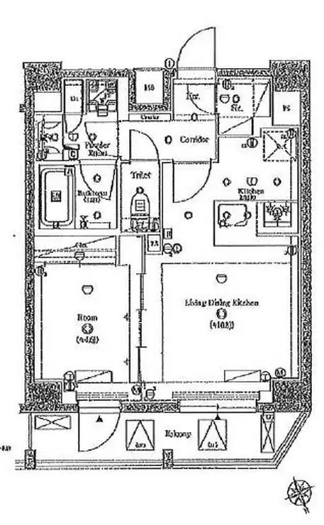 シーフォルム大井町 8階階 間取り