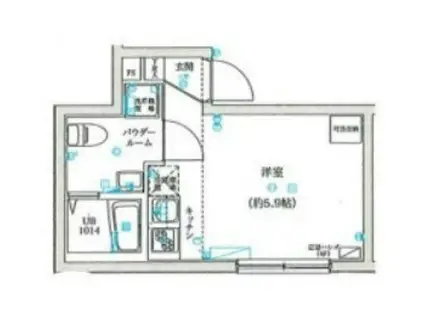 LUDENS方南町(ワンルーム/4階)の間取り写真