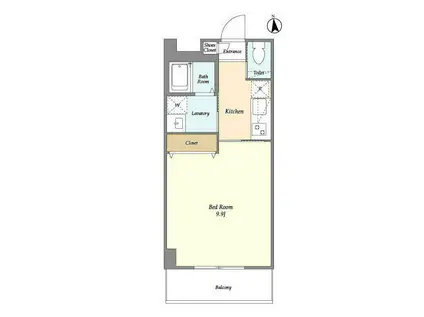 TSGARDEN西台(1K/2階)の間取り写真