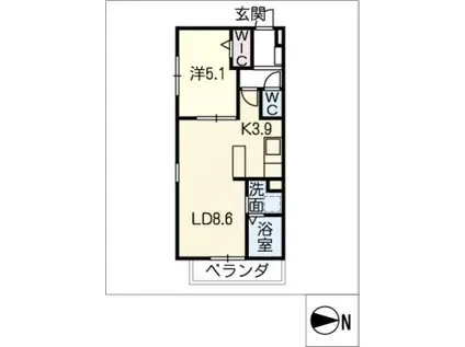 BASE白馬(1LDK/3階)の間取り写真