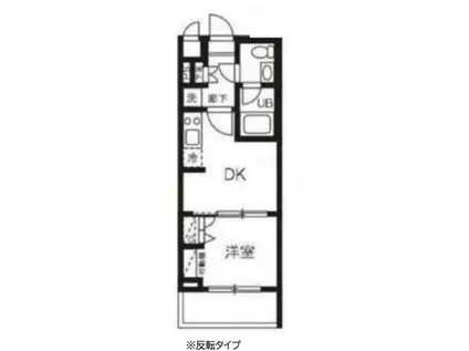 アーバンパーク品川豊町(1DK/2階)の間取り写真