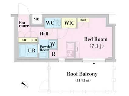 HYS 武蔵境(ワンルーム/4階)の間取り写真