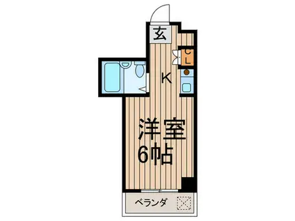 CASA FUJII(ワンルーム/4階)の間取り写真
