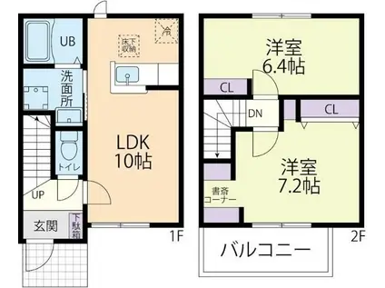 VILLA SIEGER C(2LDK/1階)の間取り写真