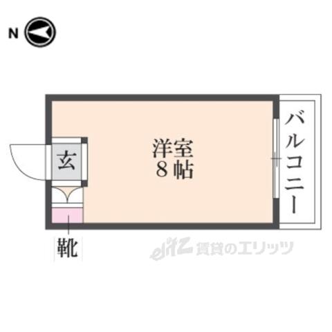 ガーデンハイツ高川(ワンルーム/3階)の間取り写真
