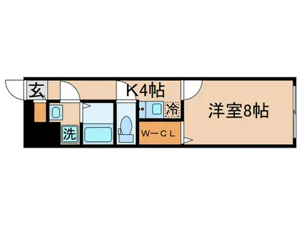 GRAND TOKYO AOTO(1K/4階)の間取り写真