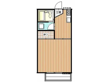 メゾンサンシティ(1K/2階)の間取り写真