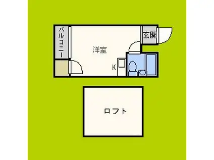 ルミナス福島(ワンルーム/5階)の間取り写真