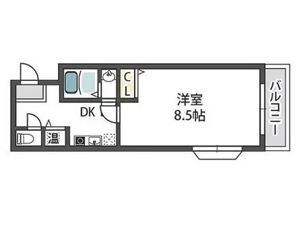 ヴェローナI(1DK/11階)の間取り写真