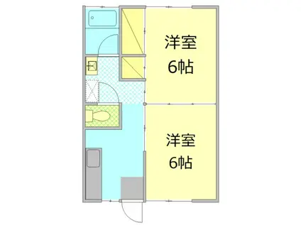マーガレットハイツ(2K/3階)の間取り写真