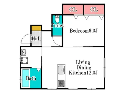 メゾンYASUI(1LDK/1階)の間取り写真