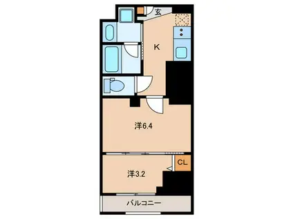 N-FLATS板橋(2K/8階)の間取り写真