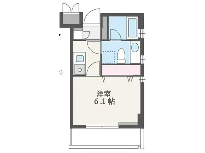 TERRACE FIVE(1K/3階)の間取り写真