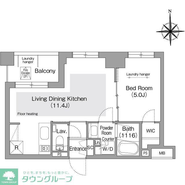 コンフォリア・リヴ文京護国寺(1LDK/3階)の間取り写真