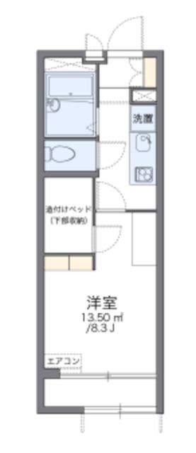 レオパレスボニータドイス(1K/1階)の間取り写真