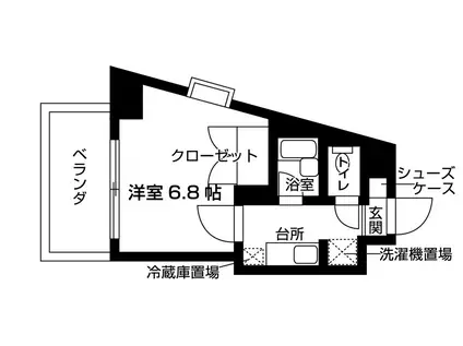 コリーヌISHIHARA(1K/3階)の間取り写真