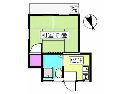 プリズムA(1LDK/1階)の間取り写真