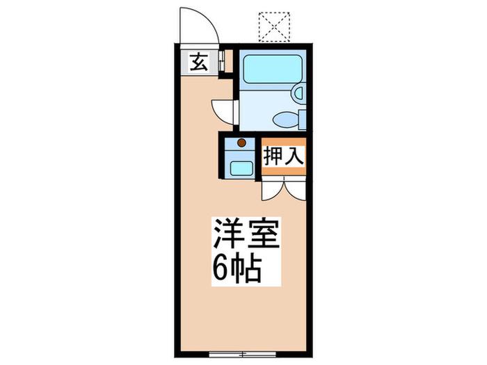 グリーンハイツYAMADA(ワンルーム/1階)の間取り写真