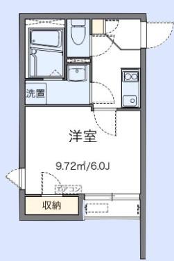 レオネクストエルヴィータII(1K/2階)の間取り写真
