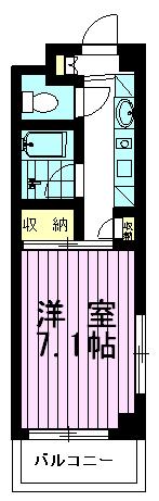 子安TYビル(1K/2階)の間取り写真