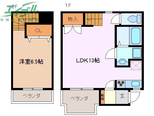 グレイスヴィラ(1LDK/1階)の間取り写真