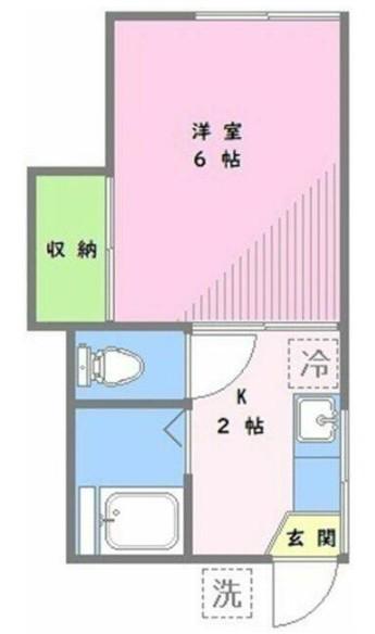 PASTEL鷺宮(1K/2階)の間取り写真