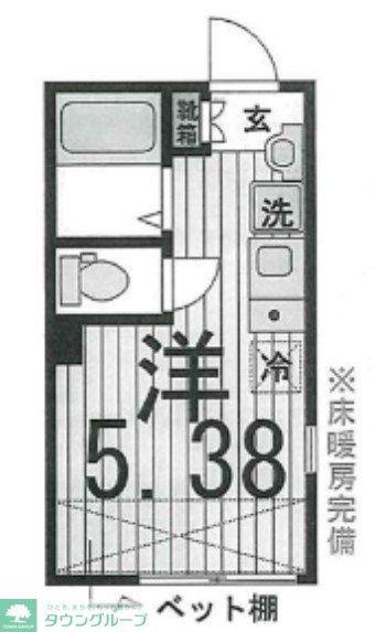 LA PROVENCE DU HIKARIGAOKA(ワンルーム/1階)の間取り写真