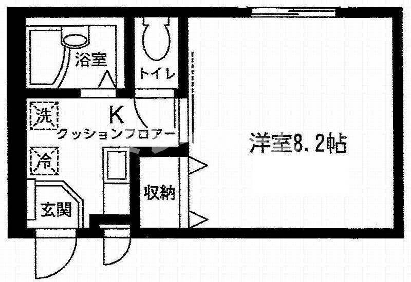 セイスタンェ(1K/1階)の間取り写真