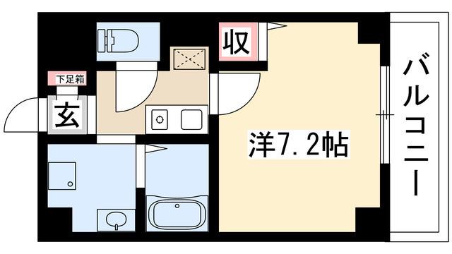 ケーズハウス玉の井(1K/3階)の間取り写真