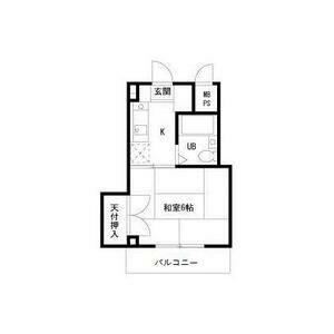 シャルムF1(1K/2階)の間取り写真