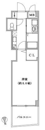 フォレスト梅田西(1K/3階)の間取り写真