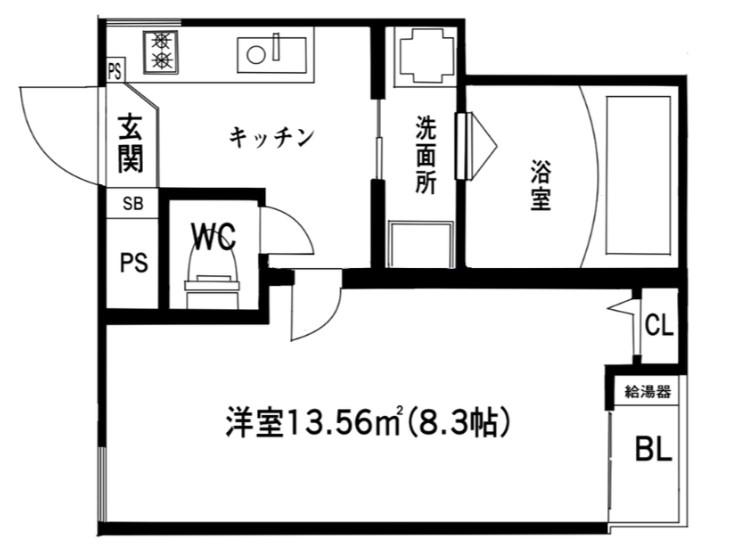 JACK SHINSHIRAOKAI(1K/3階)の間取り写真