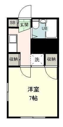 フラワーヒル宮原(1K/1階)の間取り写真