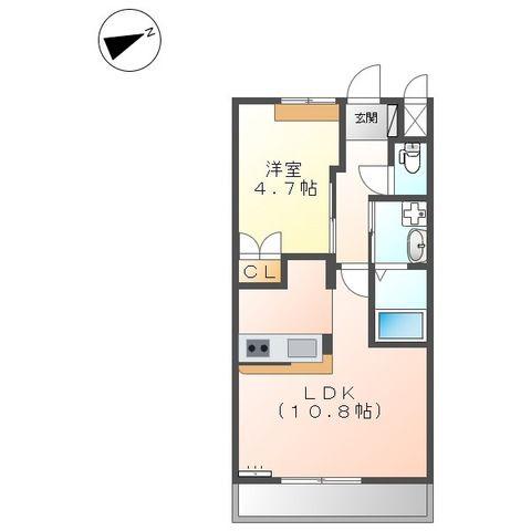サンフォレスト(1LDK/1階)の間取り写真