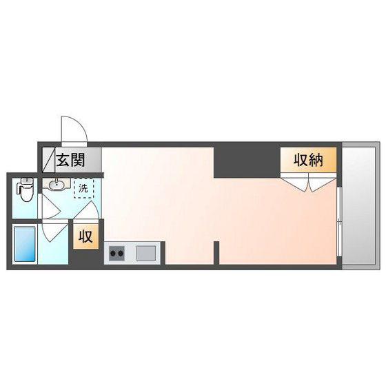 サンピア柳町(ワンルーム/2階)の間取り写真