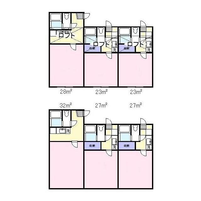 プチパレ(1K/2階)の間取り写真