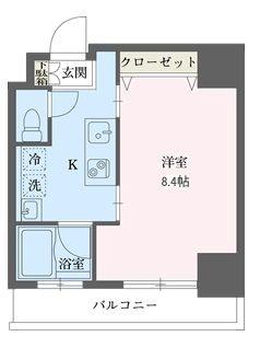 リーフコンフォート赤羽(1K/5階)の間取り写真