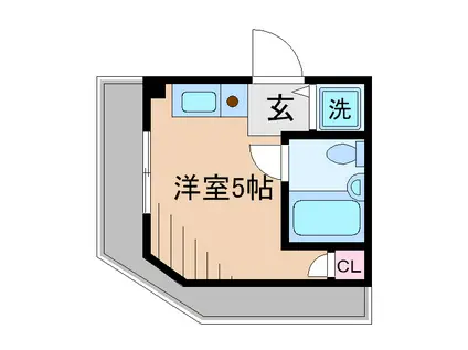 第2光栄ビル(ワンルーム/4階)の間取り写真
