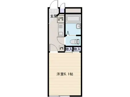 アベンタ神武(1K/3階)の間取り写真