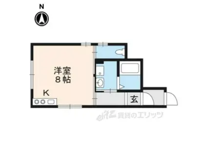 レジデンス伏見稲荷2(ワンルーム/1階)の間取り写真