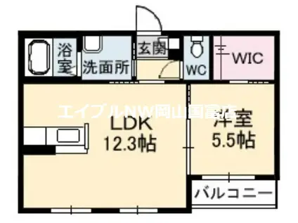 シャーメゾンラフォーレ(1LDK/1階)の間取り写真