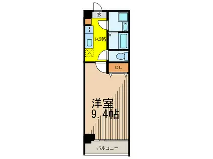 MONTE VERDE KAGURAZAKA(1K/4階)の間取り写真