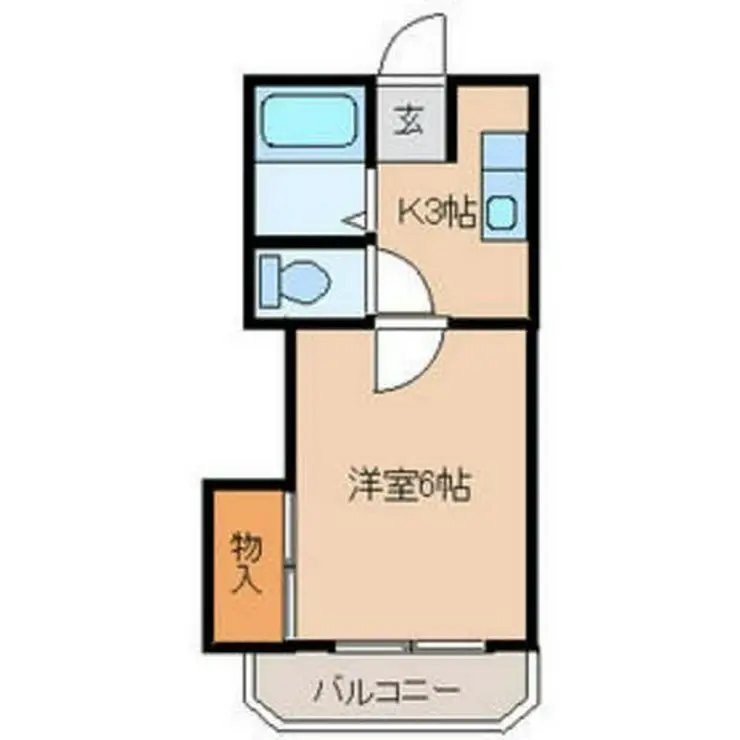 ホワイトキャッスル萩山 1階階 間取り