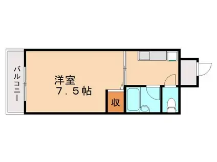 メゾン浅川台(1K/5階)の間取り写真