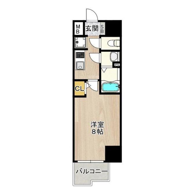 PHOENIX新大阪(1K/15階)の間取り写真