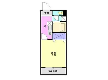 エメローズ御幸(1K/3階)の間取り写真