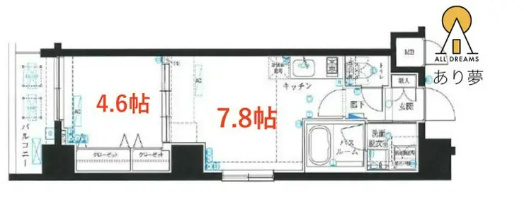 フェニックス横濱初音町 5階階 間取り