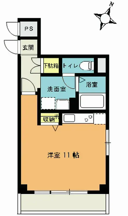マルイチサウスマンション 5階階 間取り