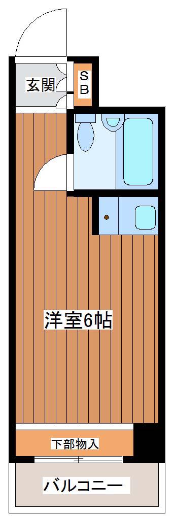 ライオンズマンション新大阪第5(ワンルーム/9階)の間取り写真
